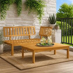 Enhance Your Outdoor Space with This Wooden Pallet Sofa Set