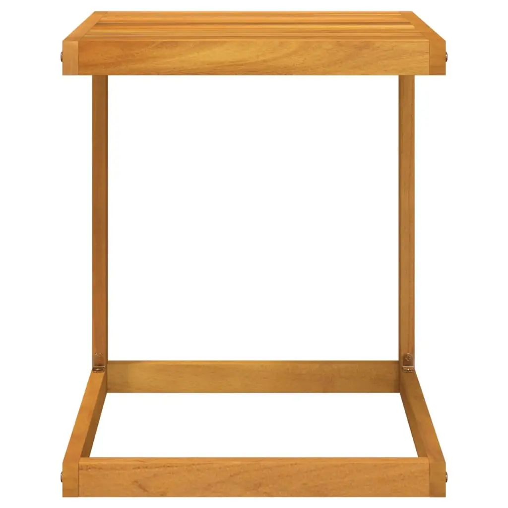 C Table 42x40x50 cm Solid Acacia Wood Outdoor Side Table Brown