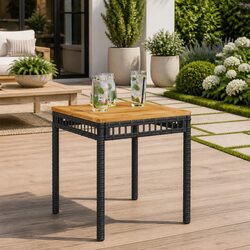 Enhance Your Outdoor Space with This Black Garden Table