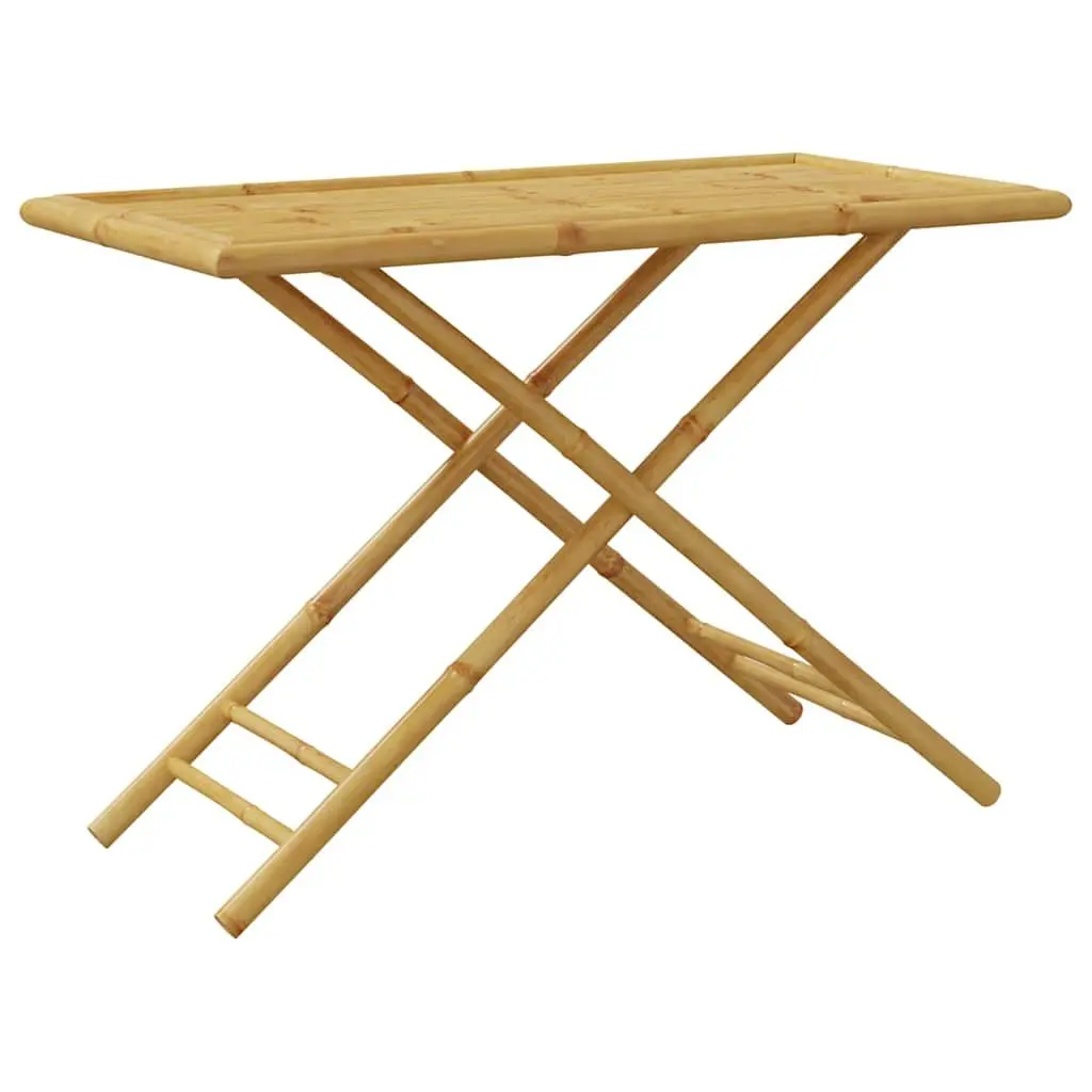 Folding Garden Table 110x55x75cm Brown Bamboo Foldable Portable