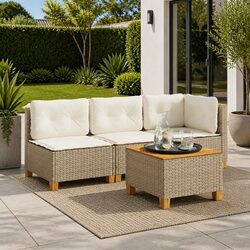 Enhance Your Outdoor Space with a Stylish Beige Garden Sofa