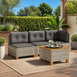 Enhance Your Outdoor Area with a Grey Garden Table 55x55x36 cm