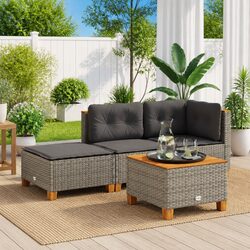 Stylish Grey Cushion Stool for Your Outdoor Space