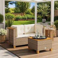 Enhance Your Outdoor Space with This Corner Sofa Set