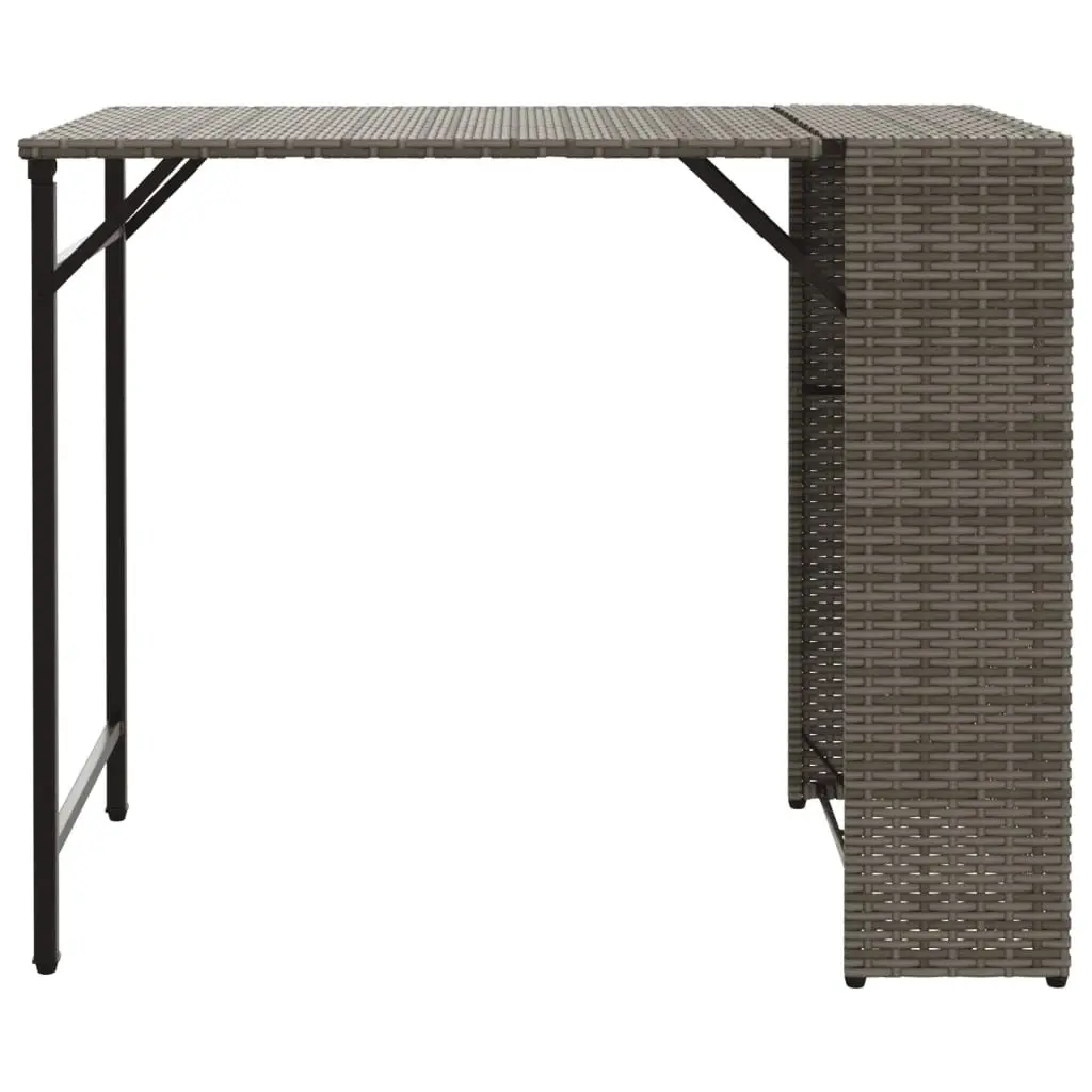 Foldable Grey Outdoor Dining Set 5 Piece Lightweight Weather Resistant Furniture