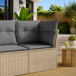 Enhance Your Garden with a Modular Beige Corner Sofa
