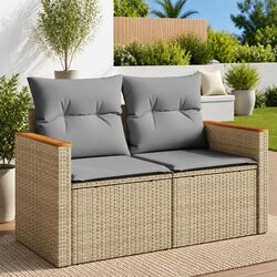 Enhance Your Outdoors with a Beige 2-Seater Sofa