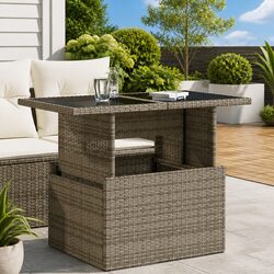 Enhance Your Outdoor Space with this Grey Garden Table