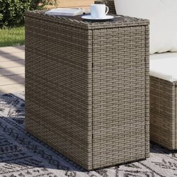 Stylish Grey Garden Side Table for Outdoor Living