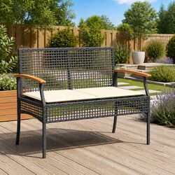 Upgrade Your Patio with a Comfortable Black Garden Bench