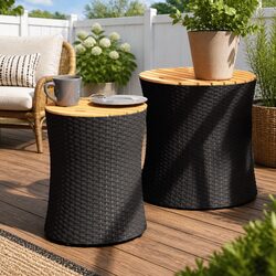 Enhance Your Outdoor Space with Black Garden Side Tables