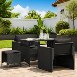 Enhance Your Patio with this 4 Piece Garden Sofa Set