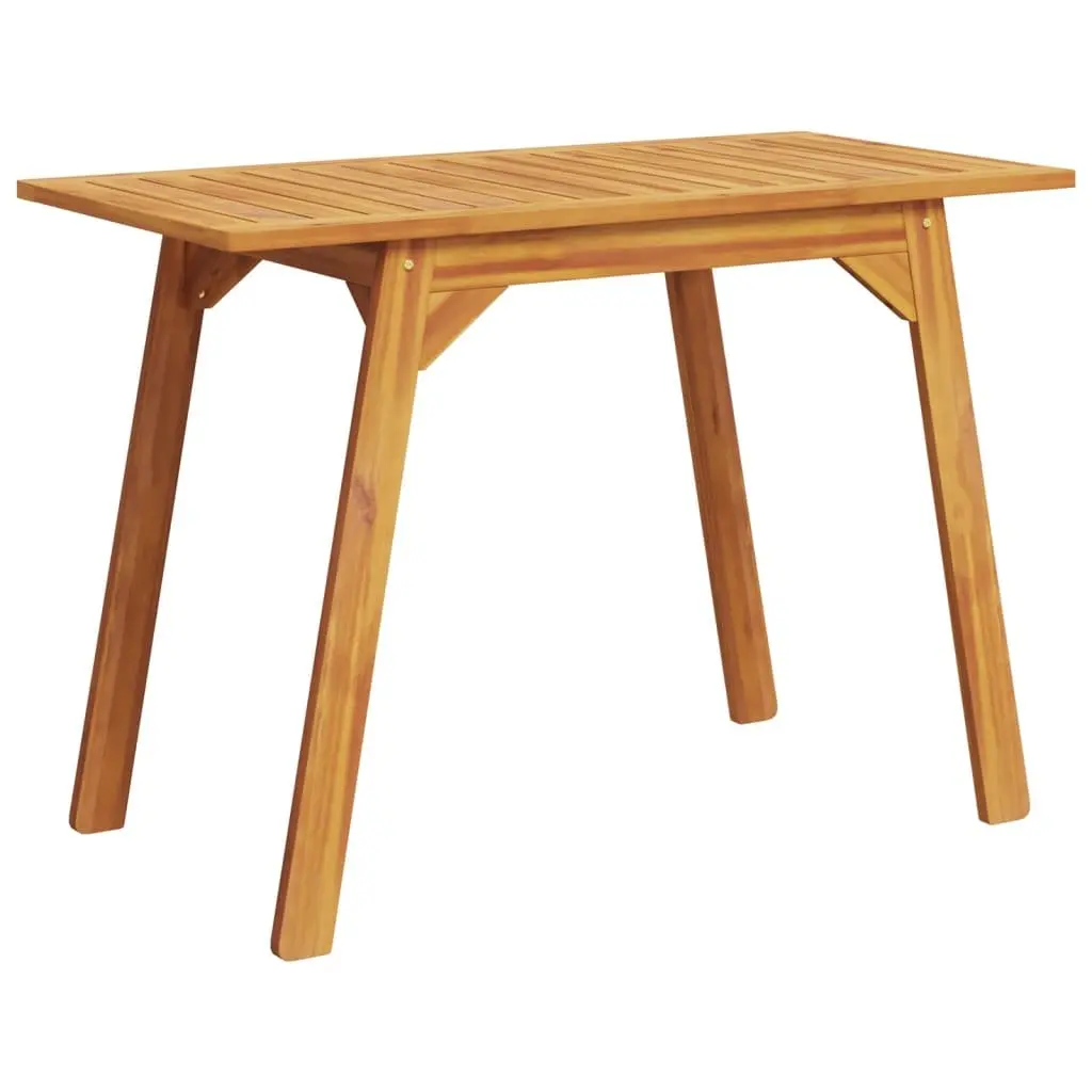 Outdoor Dining Table 110x56x75cm Solid Acacia Wood Brown Sturdy Durable Surface