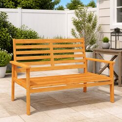 Outdoor Wooden Sofa Bench 120cm for Garden and Patio