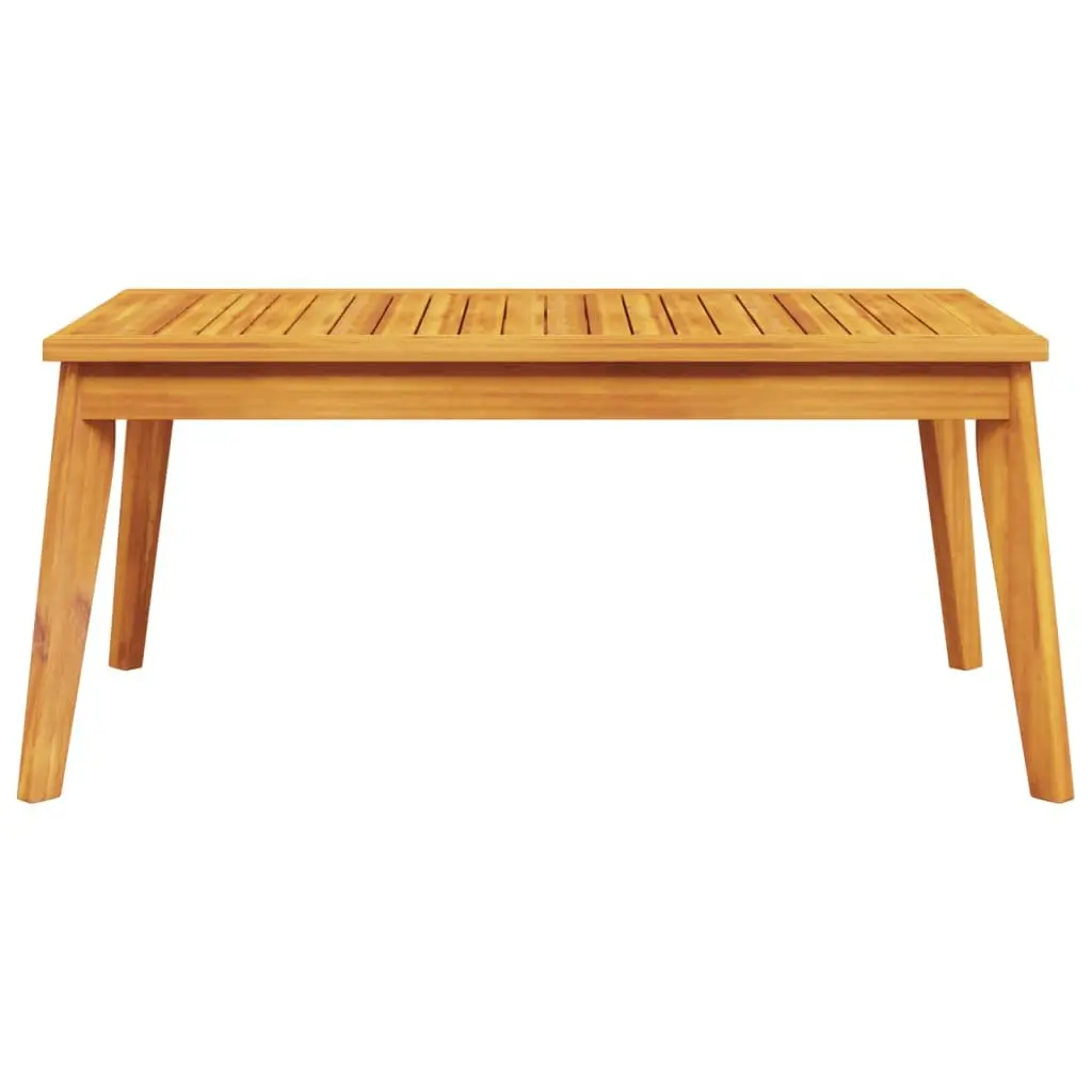 Garden Dining Table 100x55x45cm Solid Acacia Wood Outdoor Patio Furniture Brown
