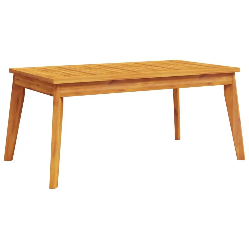 Garden Dining Table 100x55x45cm Solid Acacia Wood Outdoor Patio Furniture Brown