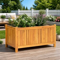 Elevate Your Garden with a Wooden Planter Box 80x42x40 cm