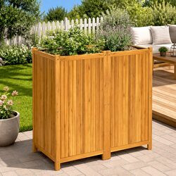 Stylish Acacia Planter Box for Your Patio and Balcony