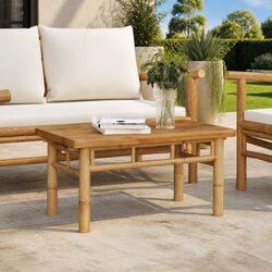 Enhance Your Space with This Bamboo Coffee Table 70x40x35 cm