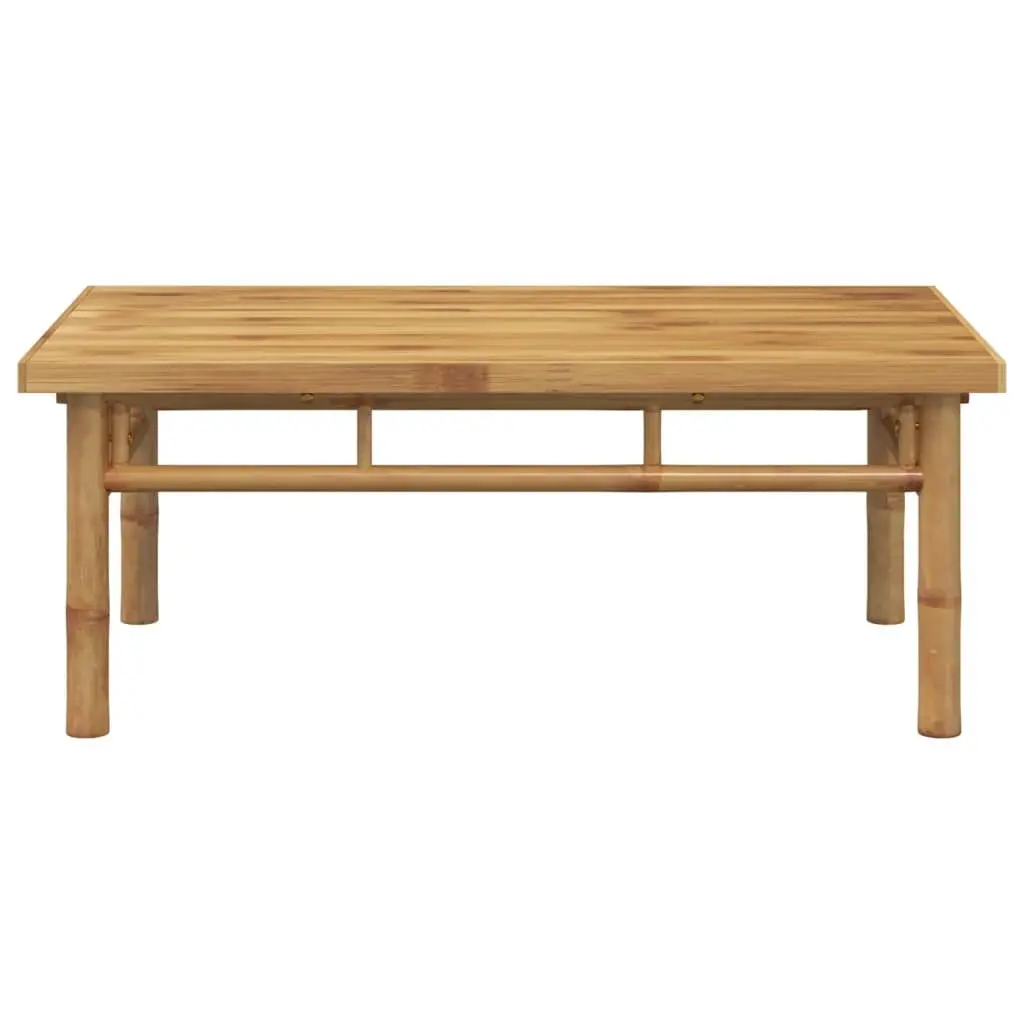 Coffee Table 90x50x35cm Bamboo Slat Design Indoor Outdoor Living Room Accent
