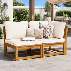 Stylish 2-Piece Garden Lounge Sofa Set with Cushions
