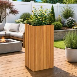 Acacia Wood Garden Planter Box for Indoor and Outdoor Use