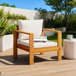 Comfortable Outdoor Garden Chair with Removable Cushions