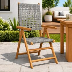 2pc Outdoor Garden Chairs Grey – Relax in Style