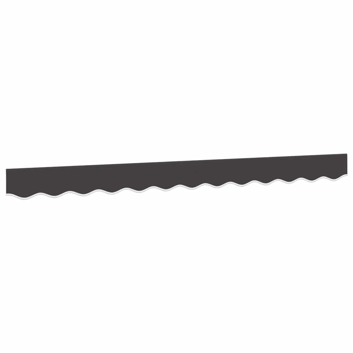 Replacement Awning Valance Fabric 3m Water and UV Resistant Anthracite Stripe