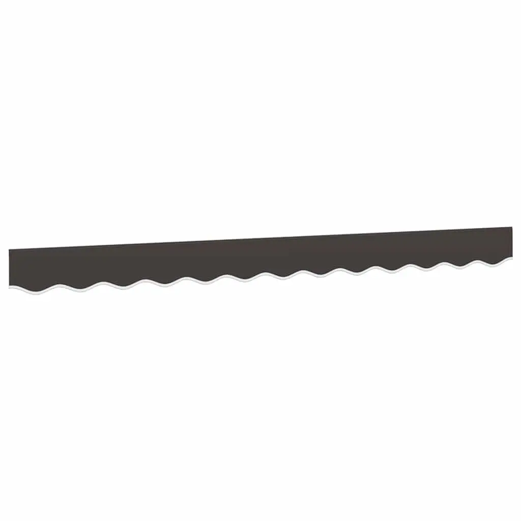 Replacement Awning Valance Fabric 3.5m Water and UV Resistant Anthracite Stripe