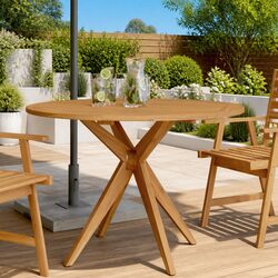 Enhance Your Outdoor Space with a Round Acacia Table