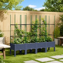 Elevate Your Outdoor Space with a Garden Planter and Trellis