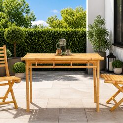 Charming Outdoor Dining Table for Garden 110x55x75cm