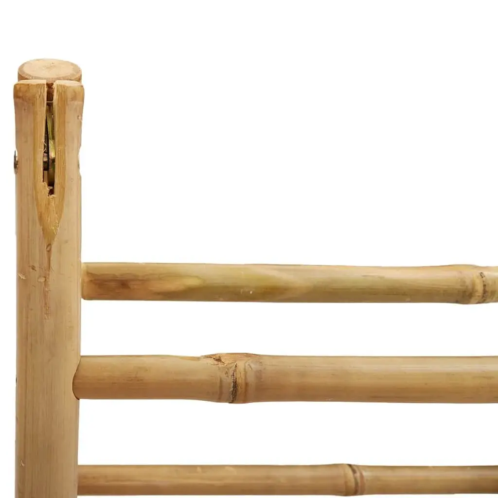 Double Towel Ladder 4 Rungs Bamboo Multifunctional Storage Rack for Bathroom Bedroom Hallway