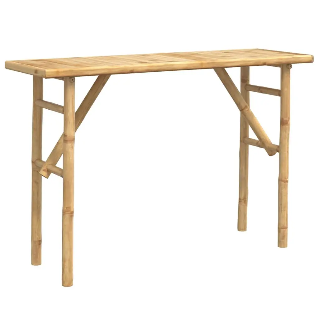 Console Table 115x39x75cm Bamboo Brown Lightweight Water-Resistant Indoor Outdoor Accent Stand