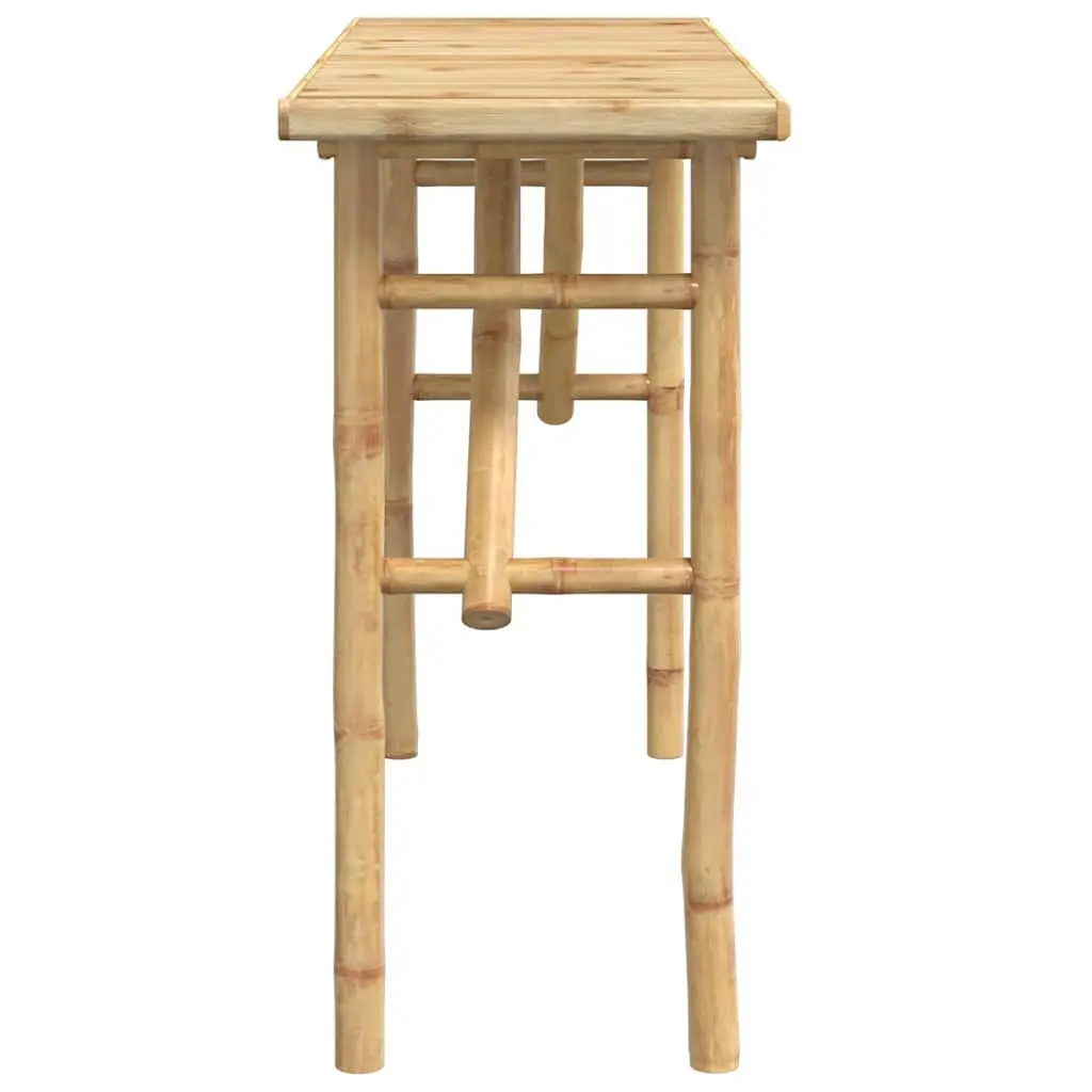 Console Table 115x39x75cm Bamboo Brown Lightweight Water-Resistant Indoor Outdoor Accent Stand