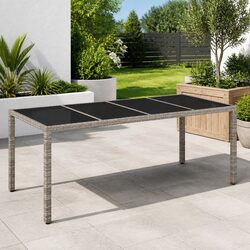 Enhance Your Outdoor Space with Grey Poly Rattan Table
