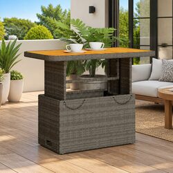 Enhance Your Outdoor Space with This Grey Garden Table