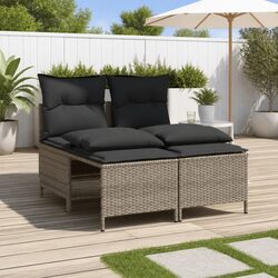 Stylish Outdoor Garden Sofa Set with Cushions
