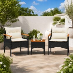 Stylish 3 Piece Outdoor Sofa Set with Cushions for Your Patio