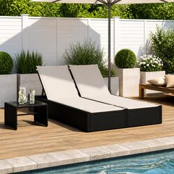 Enhance Your Outdoor Space with a Black Double Sun Lounger