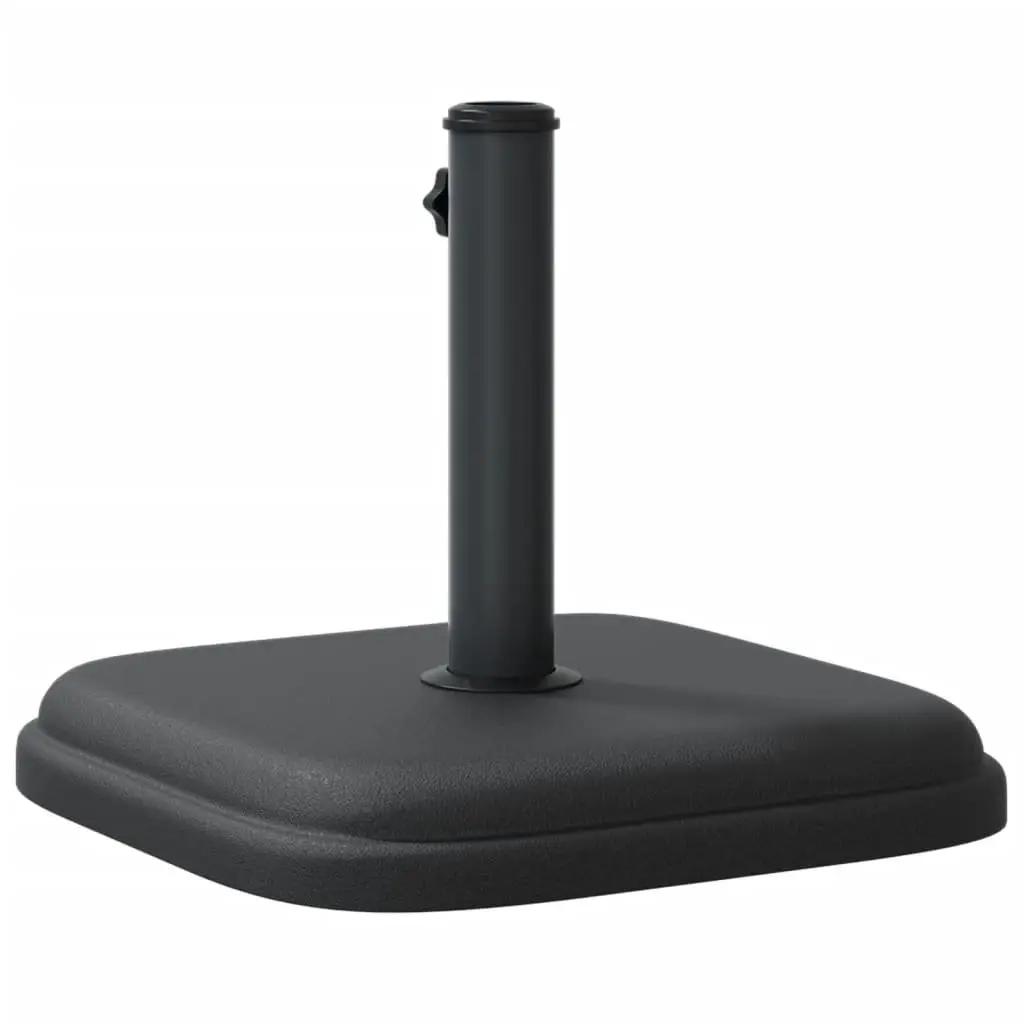 Square Parasol Base 11 kg Concrete Filled for Ø32 35 38 mm Poles