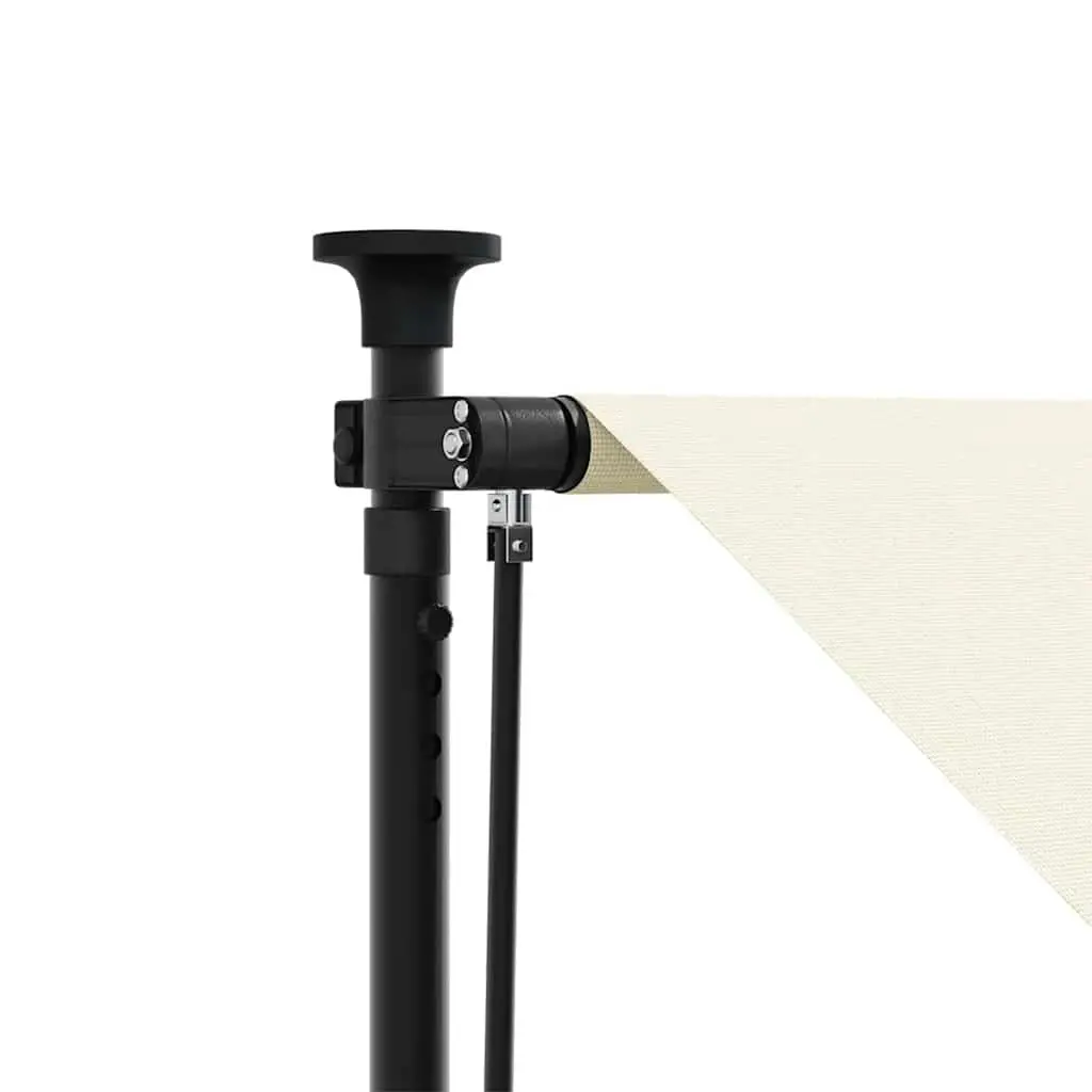 Retractable Awning 300x150 cm Manual Crank UV Resistant Cream Shade