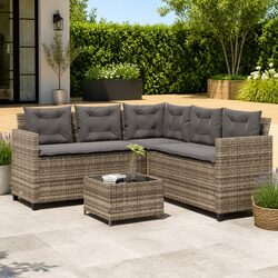 Elevate Your Outdoor Living with This L-Shaped Sofa Set