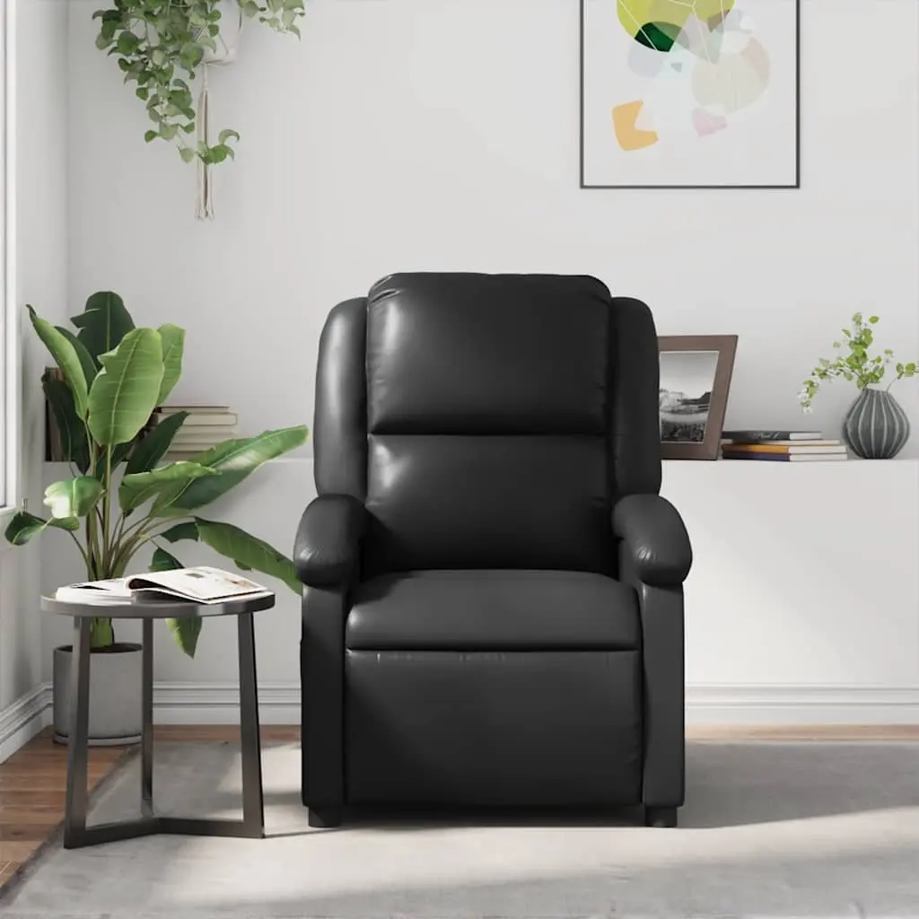 Massage Recliner Chair Manual Reclining Faux Leather Vibration Lounge Chair