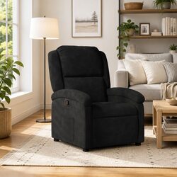 Elevate Your Space with a Black Velvet Recliner Chair