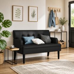 Enhance Your Space with a Comfortable Black Bench