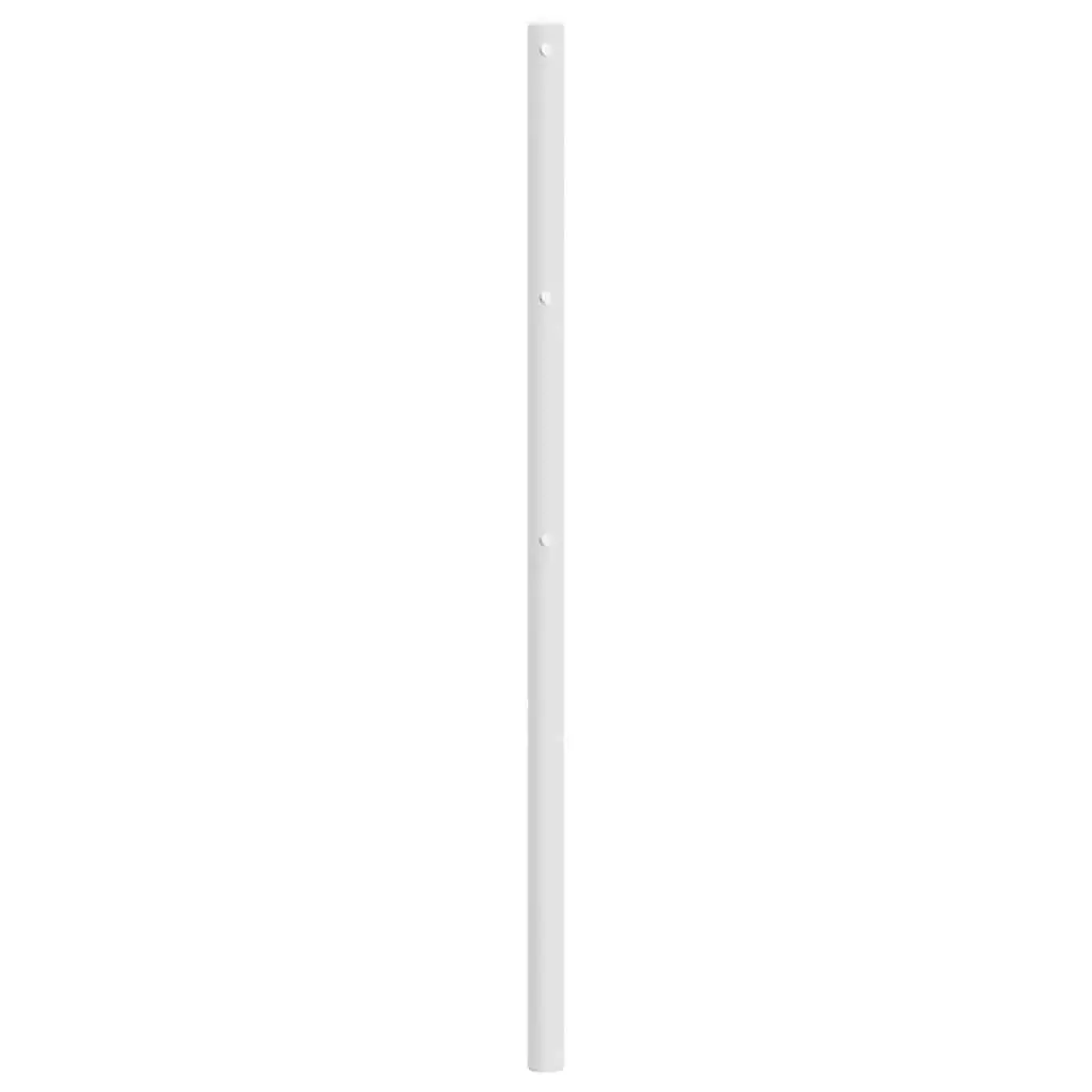 Metal Headboard 180cm White Powder-Coated Steel Frame Support