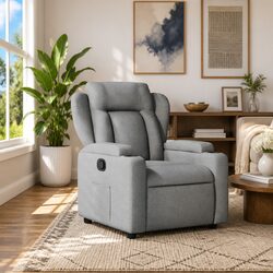 Stylish Grey Recliner Chair for a Cozy Living Room