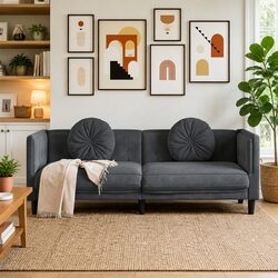 Enhance Your Living Room with a Grey Velvet Sofa